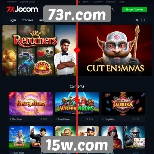 Comparativo entre 73r.com e outros sites de jogos